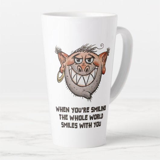 Lustige Kaffeetasse Milchtasse (Rechte Ecke)