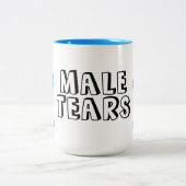 Lustige Kaffeetasse mit männlichen Tränen  (Mittel)