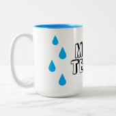 Lustige Kaffeetasse mit männlichen Tränen  (Links)