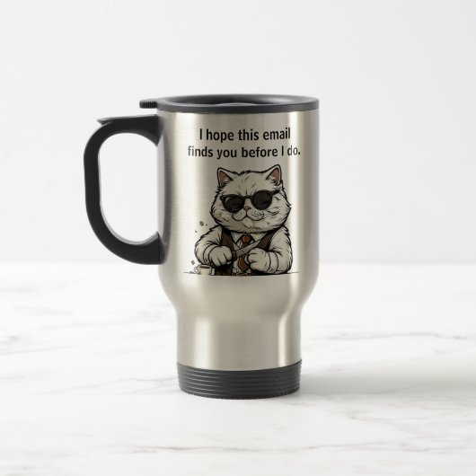 Lustige Kaffeetassen mit Typografie für Arbeitskol (Links)