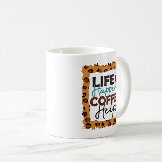 lustige Kaffeetassen über Kaffee (VorderseiteRechts)