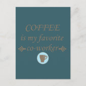 Lustige Kaffeetrinker-Zitate Postkarte (Vorderseite)