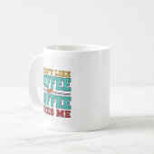 Lustige Kaffeetypografie-Design Kaffeetasse (Vorderseite Links)