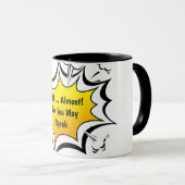 Lustige Kaffeewitz-Comic-Tasse Tasse (VorderseiteRechts)