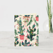 lustige Kakteen, bunte Lichter Weihnachtsgrüße