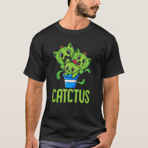 Lustige Kaktus Katze Kätzchen Kitten T-Shirt