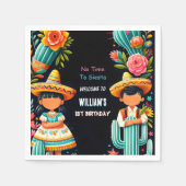 lustige Kaktus niedlich bis tako ersten fiesta 1.  Serviette (Vorderseite)