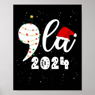 Lustige Kamala Harris 2024 Komma La Weihnachten  Poster