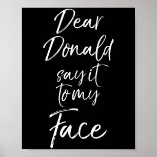Lustige Kamala Harris Zitat Süße Liebe Donald Sag  Poster