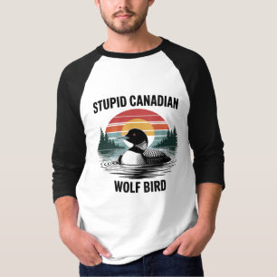 Lustige kanadische Taucher-Kunst im Vintage-Sonnen T-Shirt