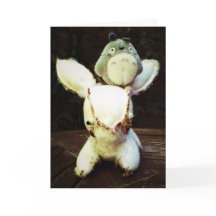 Lustige Kaninchen-Geburtstags-Karte. Seien Sie