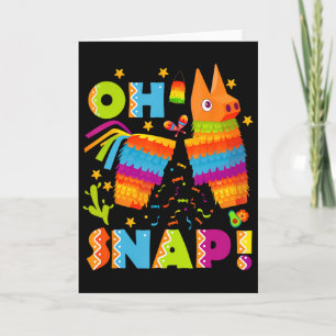 Lustige kaputte Piñata Oh Snap Cinco De Mayo Mexik Karte