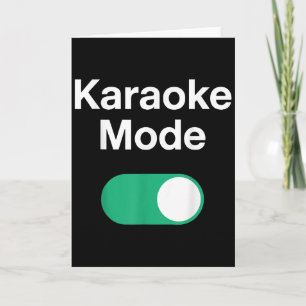 Lustige Karaoke-Kunst für Männer Frauen Musik Säng Karte