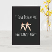 Lustige Karate-Karten für Sie Ihn Kampfsport Kämpf Karte (Gelbe Blume)