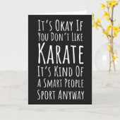 Lustige Karate-Karten Martial-Arts-Humor Sarkastis Karte (Gelbe Blume)