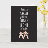 Lustige Karate Karten Witz Humor Kampfsport Sarkas (Gelbe Blume)