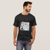 Lustige Karate-Katze T-Shirt (Vorne ganz)