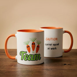 Lustige Karotten Tasse