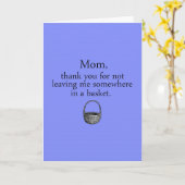 Lustige Karte der Mutter Tages (Gelbe Blume)