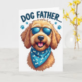 Lustige Karte für Hundepapi (Gelbe Blume)
