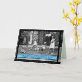 Lustige Karte - Leapfrog (Gelbe Blume)