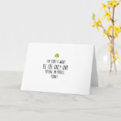 Lustige Karte St. Patricks Tages (Gelbe Blume)