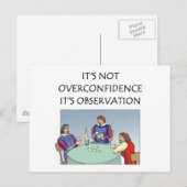 lustige Karte zum Spielwitz (Vorne/Hinten)