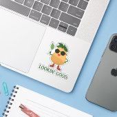 Lustige Kartoffel-Aufkleber Aufkleber (Laptop mit iPhone)