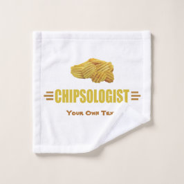 Lustige Kartoffelchip-Liebhaber Waschlappen