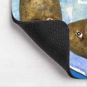 Lustige Kartoffeln im Liebes-Herzen Mousepads (Ecke)