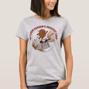 Lustige Kartoffelpresse Zerdrücker Retro-Cartoon-M T-Shirt