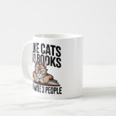 Lustige Katze antisoziale Kitty Introvertierte Buc Kaffeetasse (Vorderseite Links)