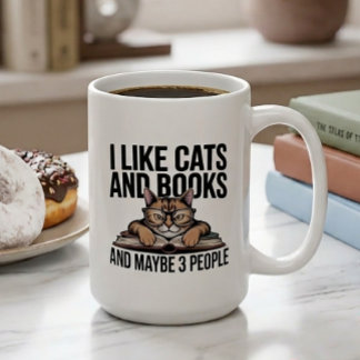 Lustige Katze antisoziale Kitty Introvertierte Buc Kaffeetasse
