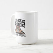 Lustige Katze antisoziale Kitty Introvertierte Buc Kaffeetasse (Vorderseite Links)