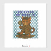 lustige Katze Aufkleber (Blatt)