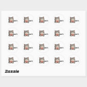 Lustige Katze Benutze Es Aufkleber (Blatt)