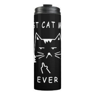 lustige Katze Beste Mutter, die je mit meiner Katz Thermosbecher