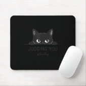 Lustige Katze beurteilt dich schweigend Retro Vint Mousepad (Mit Mouse)