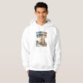 Lustige Katze Büroangestellte Hoodie (Vorne ganz)