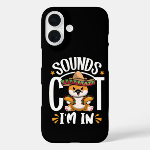 Lustige Katze Cinco De Mayo Geschenk Sombrero Taco iPhone 16 Hülle