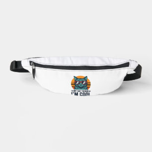 Lustige Katze denkt, ich bin cool vintage Bauchtasche
