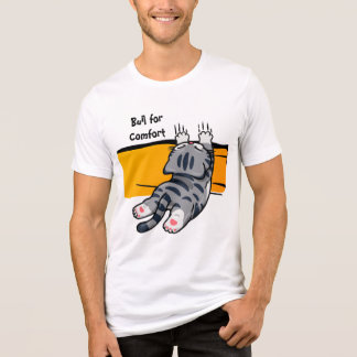 Lustige Katze, Dicke Katze, Lustige Schrift, Moder Tri-Blend Shirt