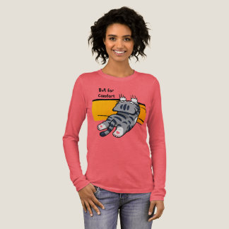 Lustige Katze, Dicke Katze, Lustige Schrift, Moder Tri-Blend Shirt