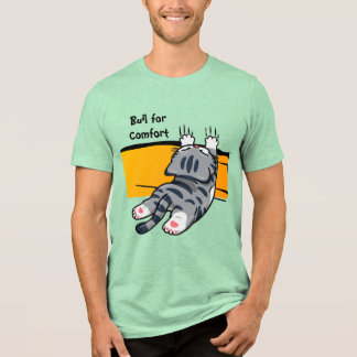 Lustige Katze, Dicke Katze, Lustige Schrift, Moder Tri-Blend Shirt