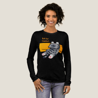 Lustige Katze, Dicke Katze, Lustige Schrift, Moder Tri-Blend Shirt
