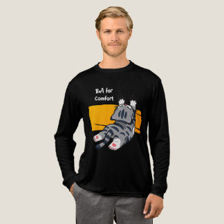 Lustige Katze, Dicke Katze, Lustige Schrift, Moder Tri-Blend Shirt