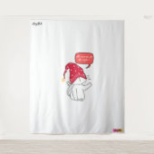 lustige Katze, die das Licht-Band ausgeschaltet ha Wandteppich (Vorderseite)