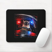 Lustige Katze fährt Polizei jagt Kätzchen Meme Hum Mousepad (Mit Mouse)
