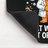 Lustige Katze Fest Flüssig Oder Gas Physik Wissens Mousepad (Ecke)