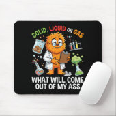 Lustige Katze Fest Flüssig Oder Gas Physik Wissens Mousepad (Mit Mouse)